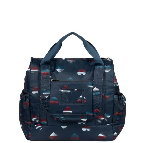 Lug Kerstin Lindquist Baby Yacht Carry-All Zip-Top Tote Hearts Liberty - Picture 5 of 13